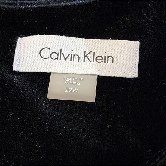 Calvin Klein black Cold Shoulder Cocktail Dress Plus Size 22W New‎ - Picture 7 of 7